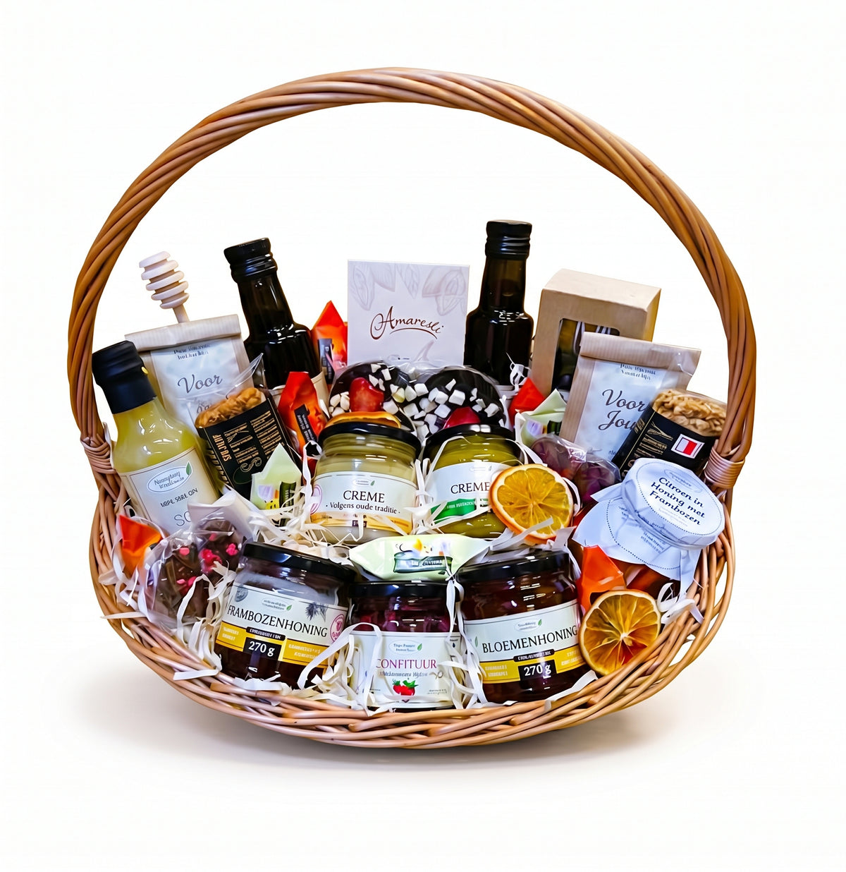 Elegante Cadeaumand „Natuurlijke Smaken” met Honing en Confituren